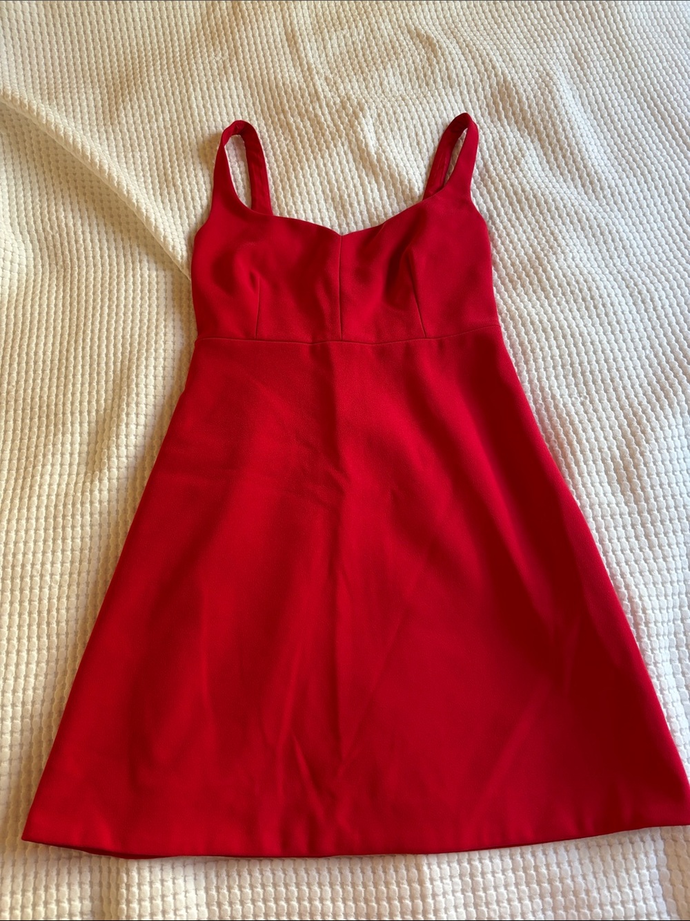Warehouse Red A-Line Spaghetti Strap Dress